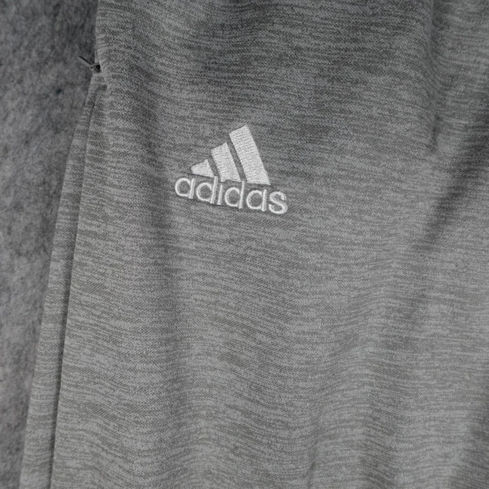 Adidas Pants Mens Large Gray Climawarm Fleece AA9580 Straight Leg Sweatpants